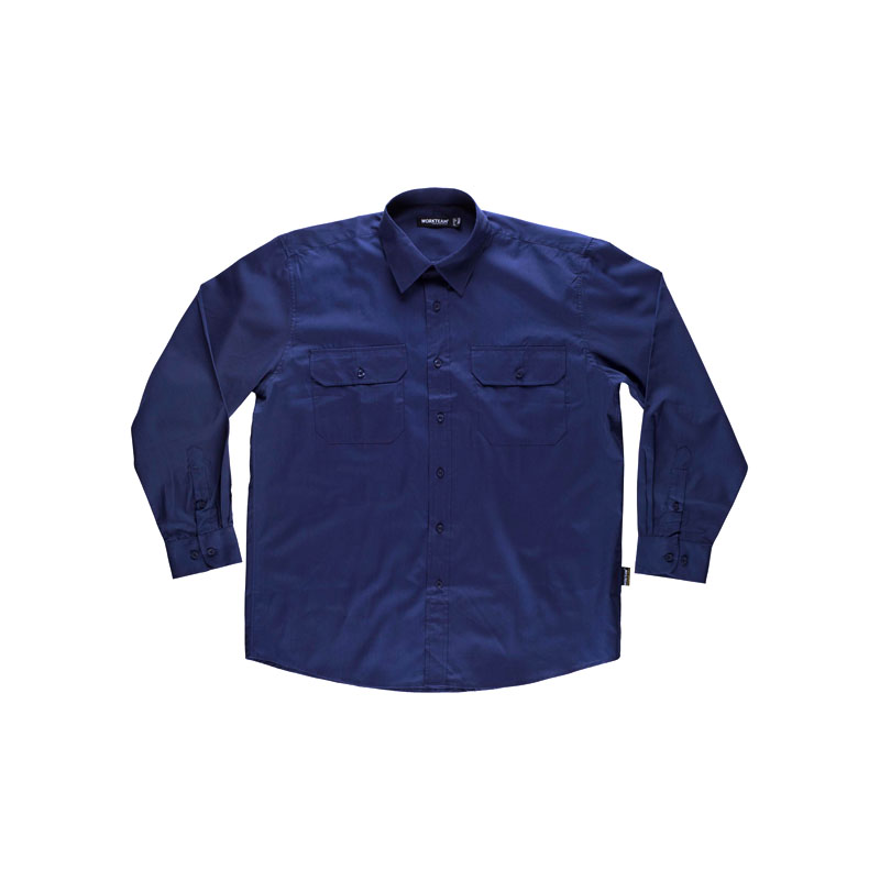 camisa-workteam-b8001-azul-marino