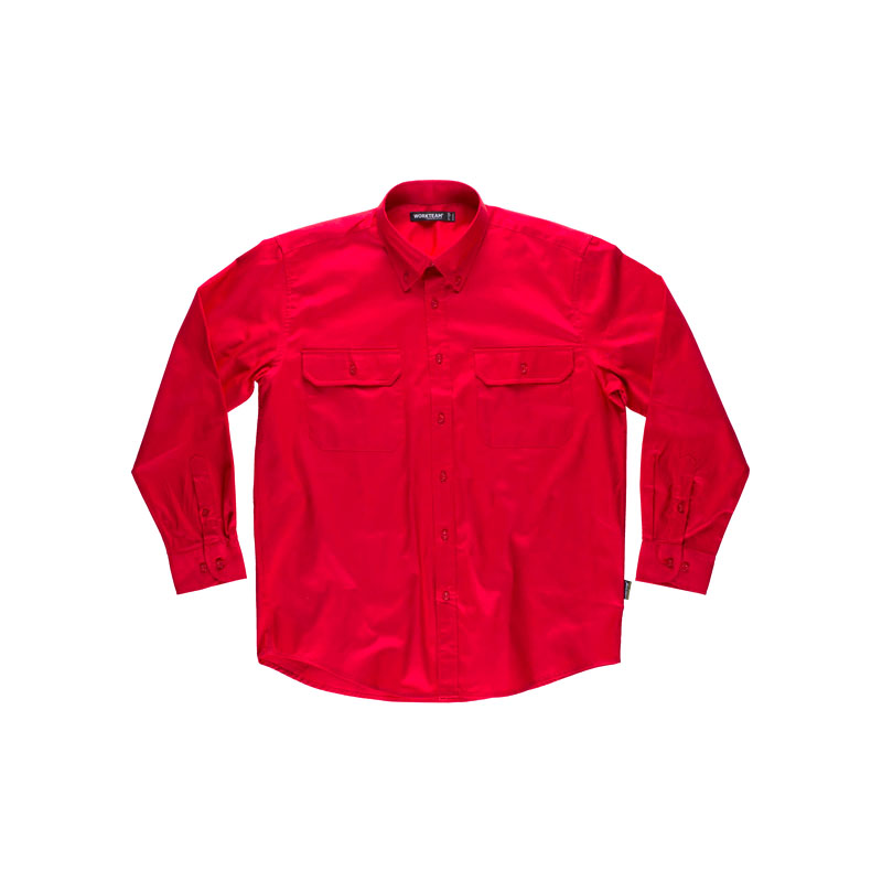 camisa-workteam-b8300-rojo