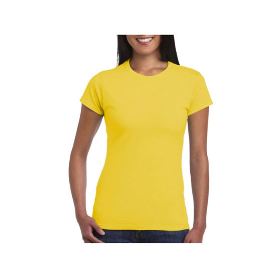 camiseta-gildan-softstyle-entallada-64000l-amarillo-margarita