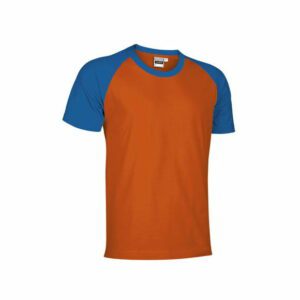 camiseta-valento-caiman-naranja-azul-royal