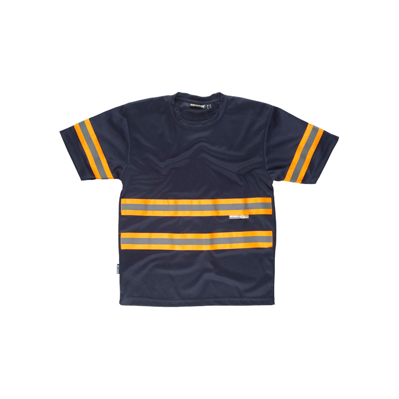 camiseta-workteam-alta-visibilidad-c3936-azul-marino-naranja