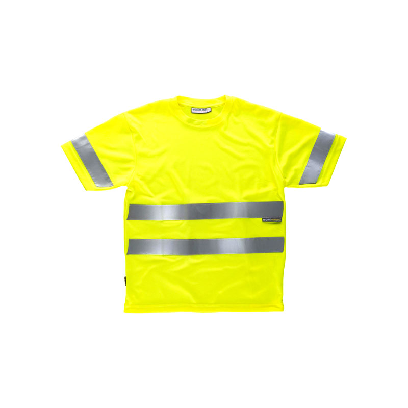 camiseta-workteam-alta-visibilidad-c3945-amarillo-fluor