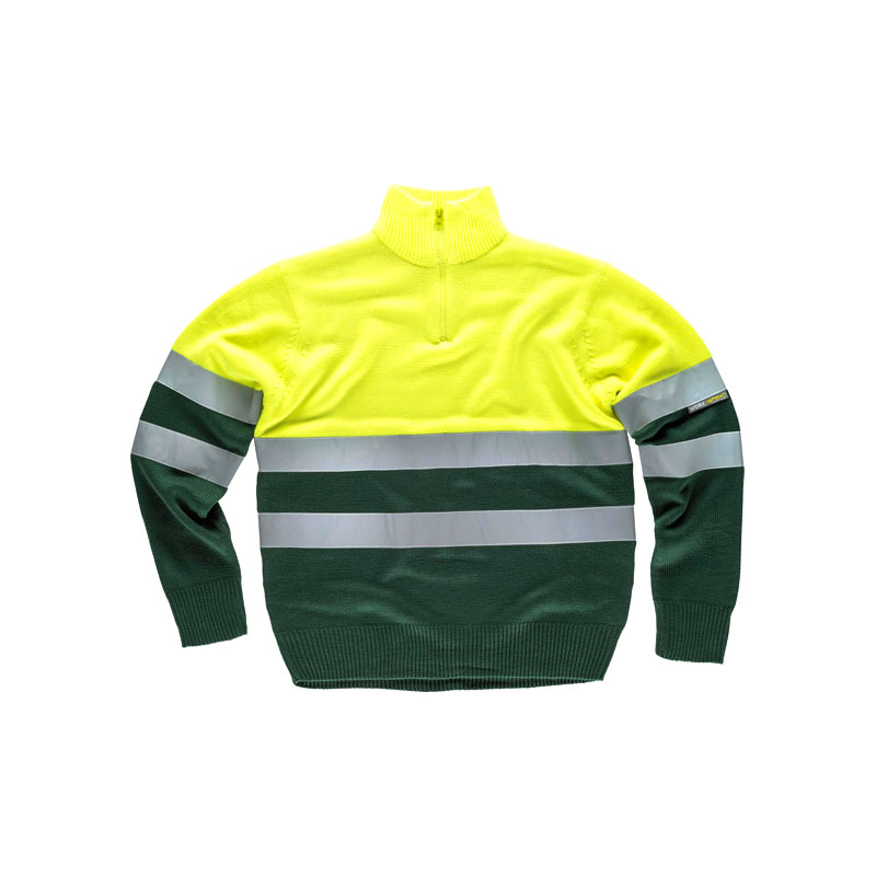 jersey-workteam-alta-visibilidad-c5511-verde-oscuro-amarillo