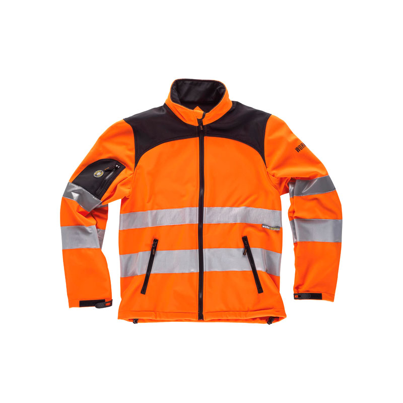 softshell-workteam-alta-visibilidad-c2930-naranja-fluor-negro